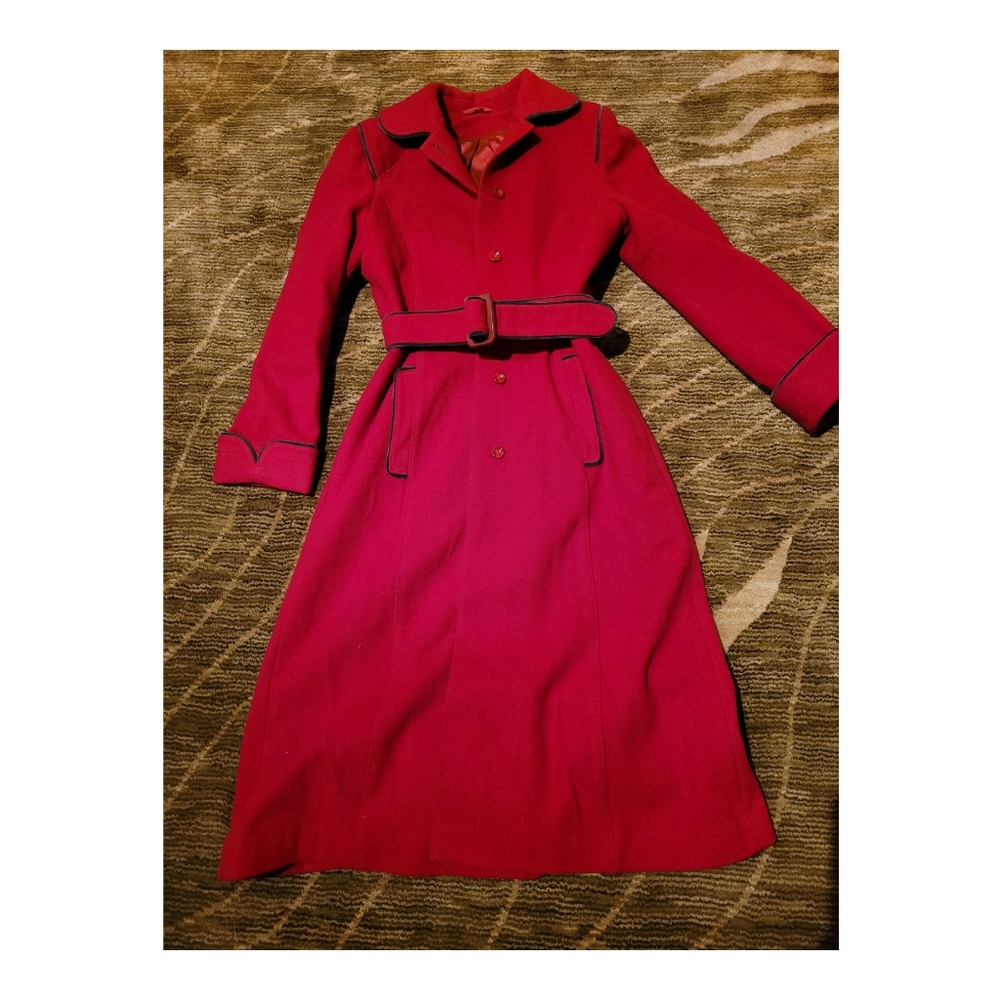 Mint Red Vintage Coat